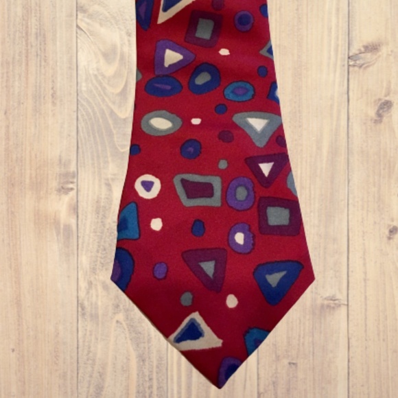 ITALIAN ALL SILK HANDMADE Mens Neck Tie - Picture 1 of 5
